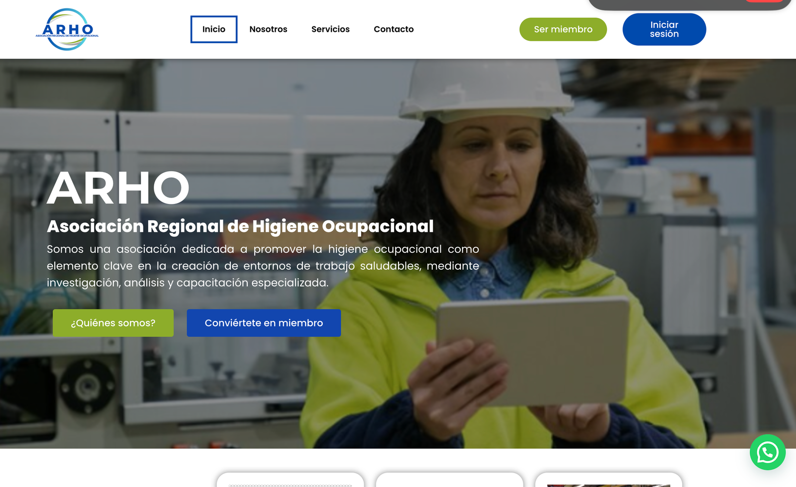 Landing Page - ARHO