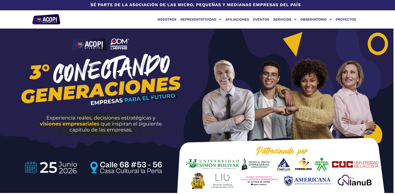 Landing Page - ACOPIATLANTICO